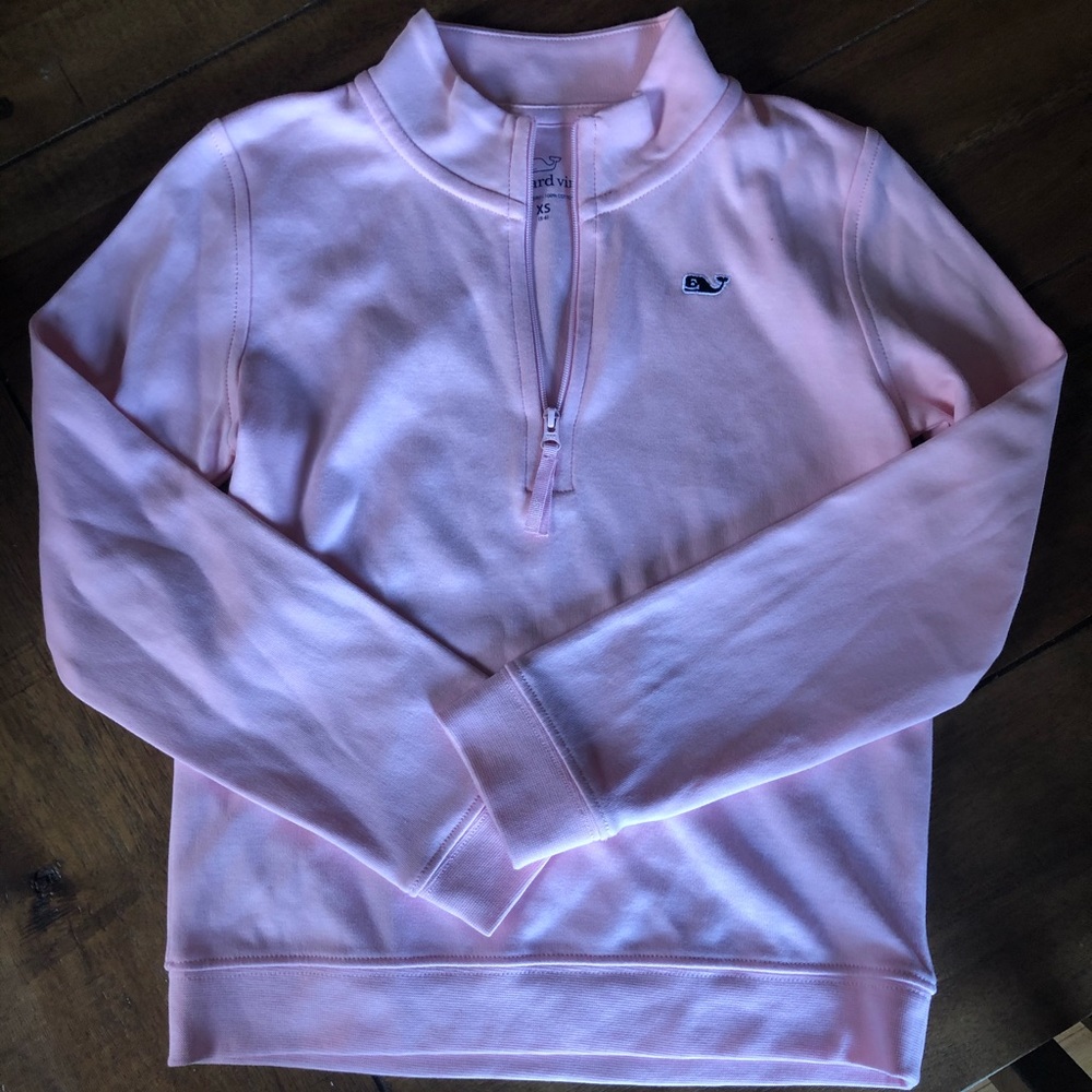 Girl’s 5/6T Vineyard Vines Pink 1/4 Zip